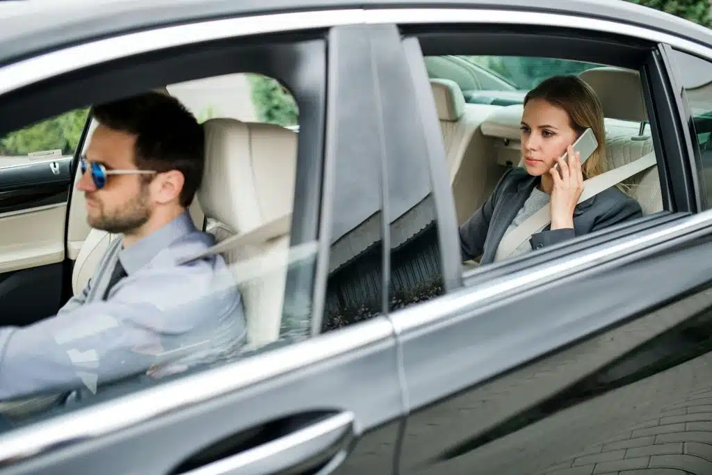 An uber driver safely drives a person who had too many demerit points and had their license suspended in Calgary.