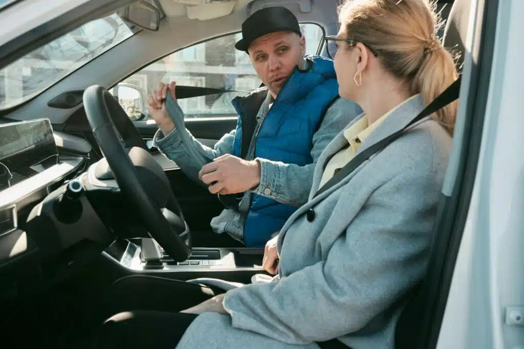 Two people are relieved after successfully fighting a failure to stop ticket in Calgary.